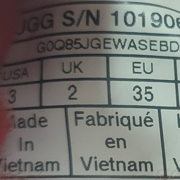 UGG Tasman II Kids Size 3 Samba Red Suede Shearling Lining Slip On Slippers Shoe - Picture 11 of 11